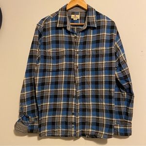 Woolrich Flannel Shirt Botton Up Men’s XL